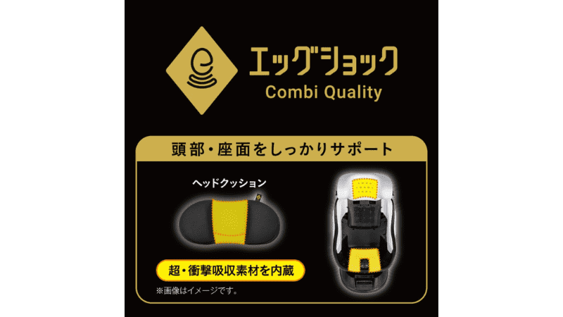 コンビ　クルムーヴ　コンパクト　エッグショック