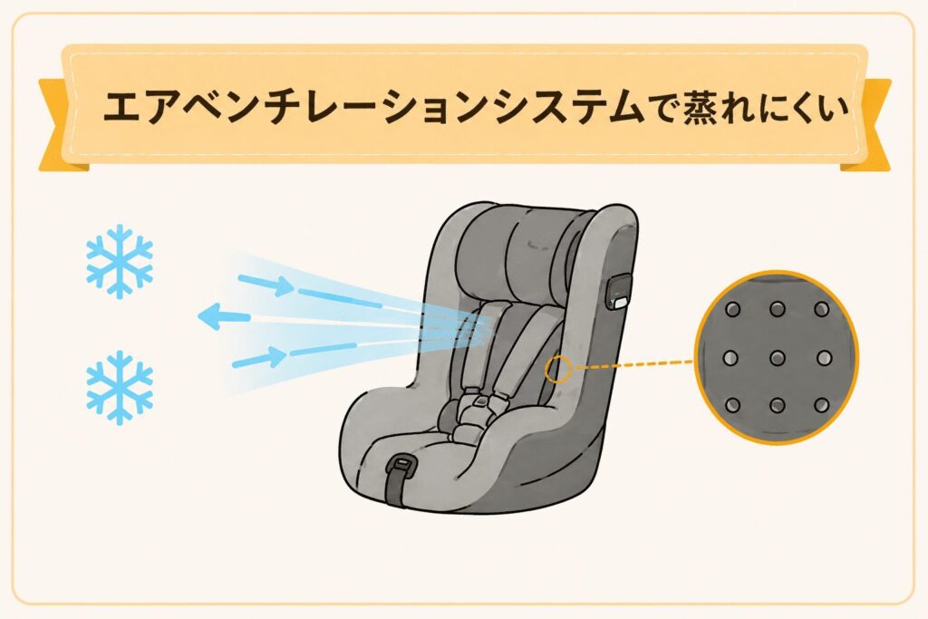 サイベックス シローナ G3 G i-Size エアベンチレーション 通気性